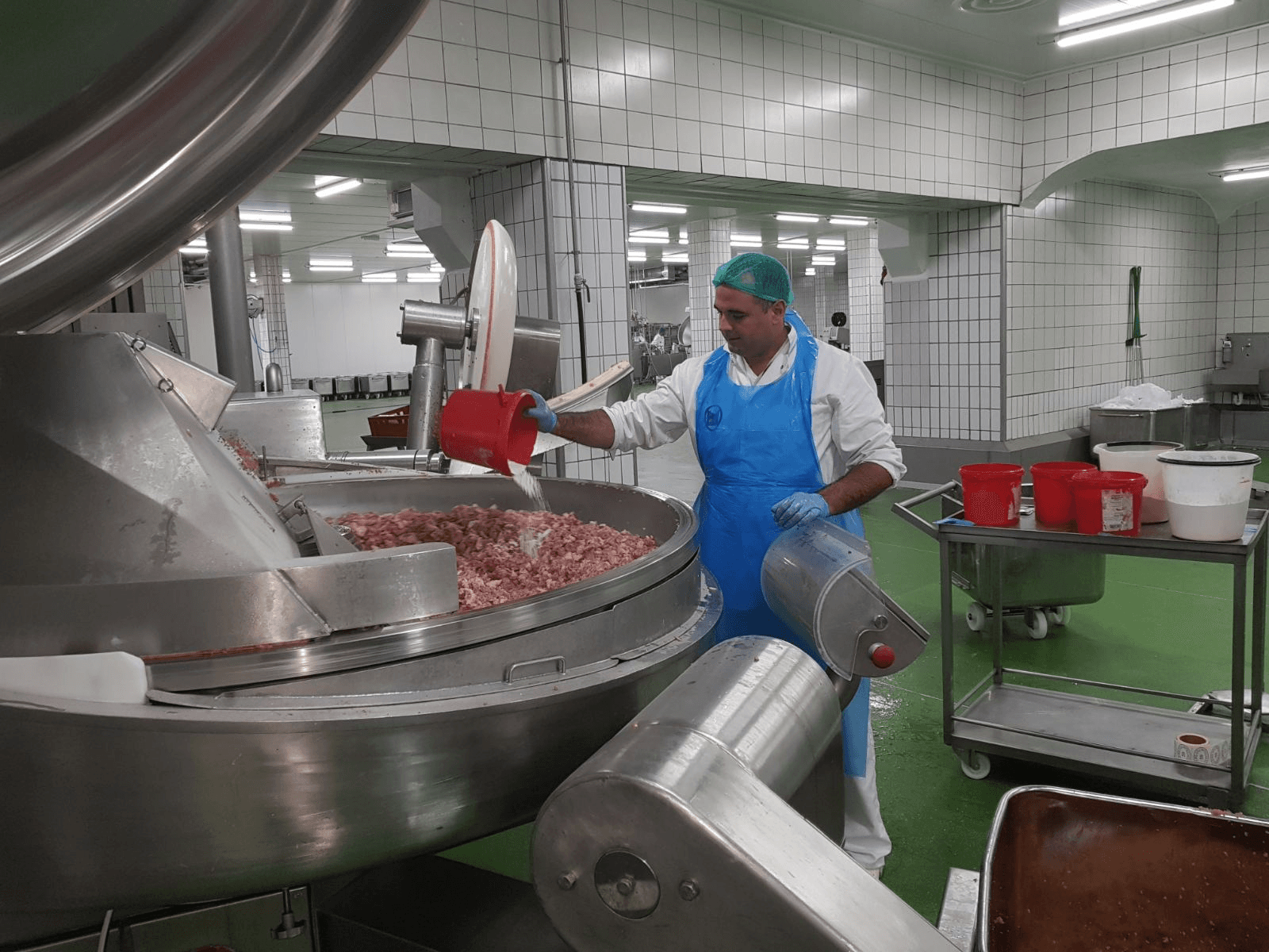 Stručnjak za mesnu industriju u pogonu