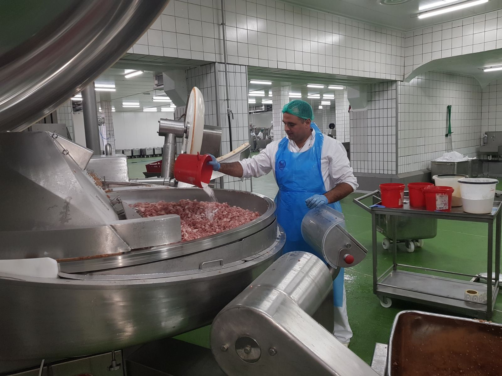 Stručnjak za mesnu industriju u pogonu